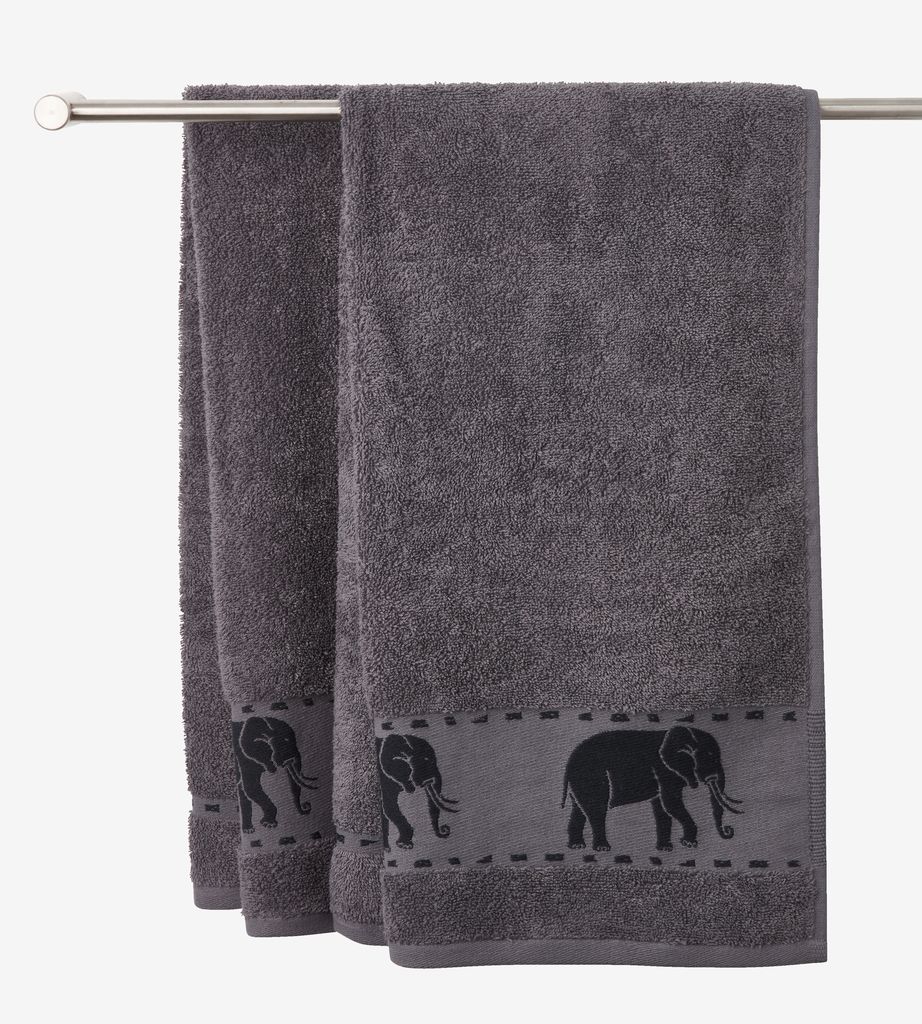 Peškir MALUNG 30x50 cm tamno siva